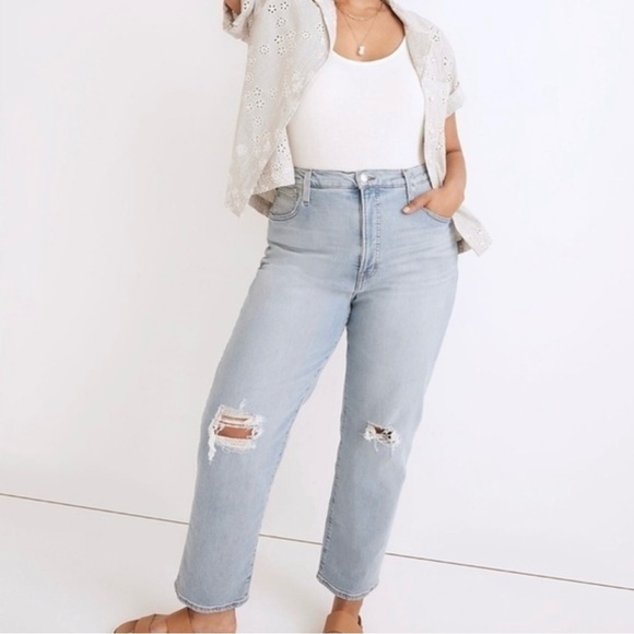 Madewell Jeans | The Perfect Vintage Jean | Size 32 |  Distressed | Denman Wash - Picture 1 of 15